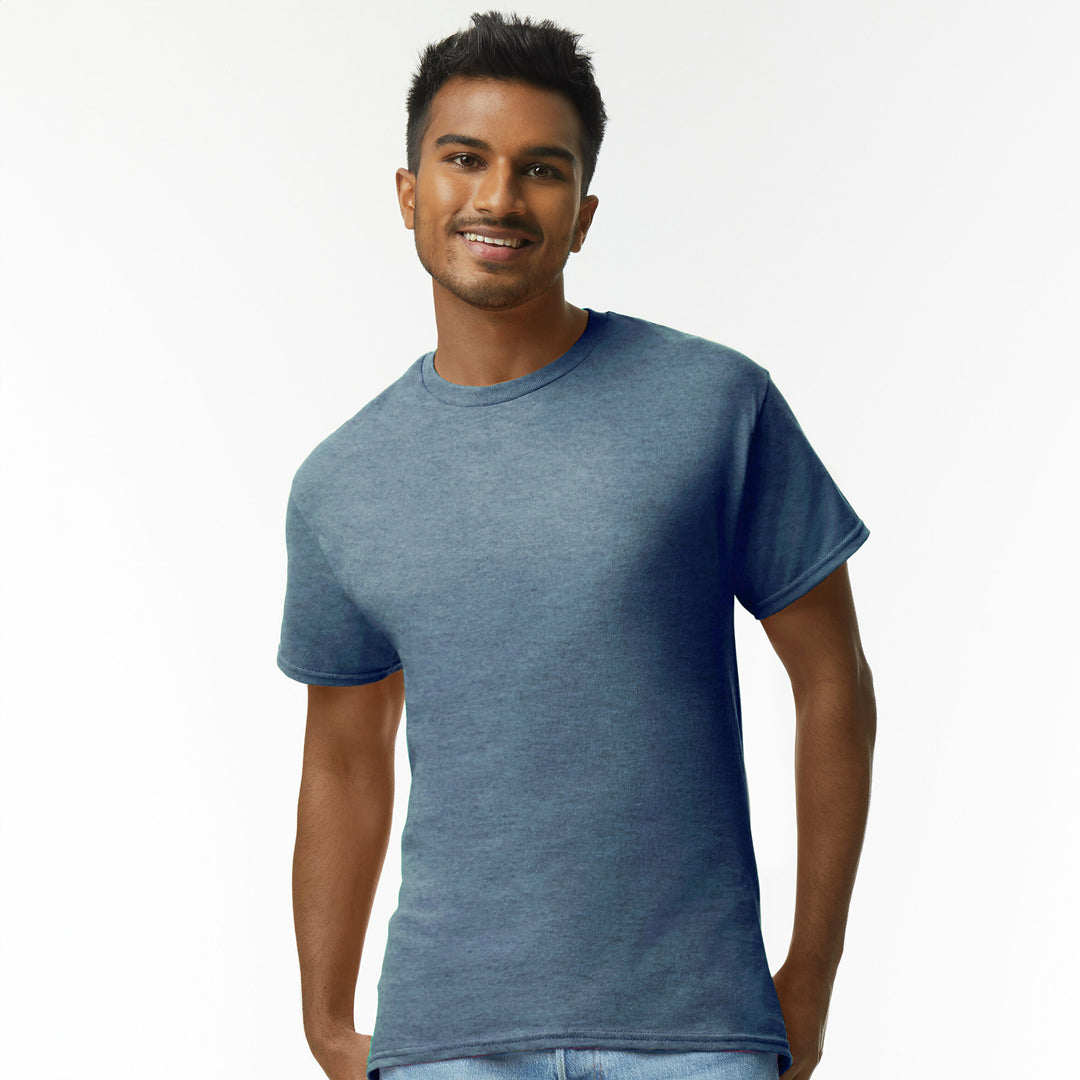 House of Uniforms The Ultra Cotton Tee | Adults Gildan Heather Indigo