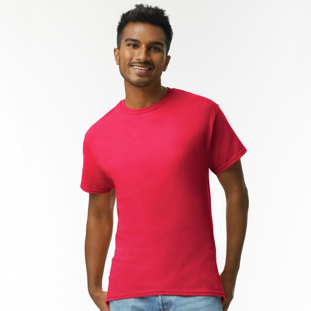 House of Uniforms The Ultra Cotton Tee | Adults Gildan Red