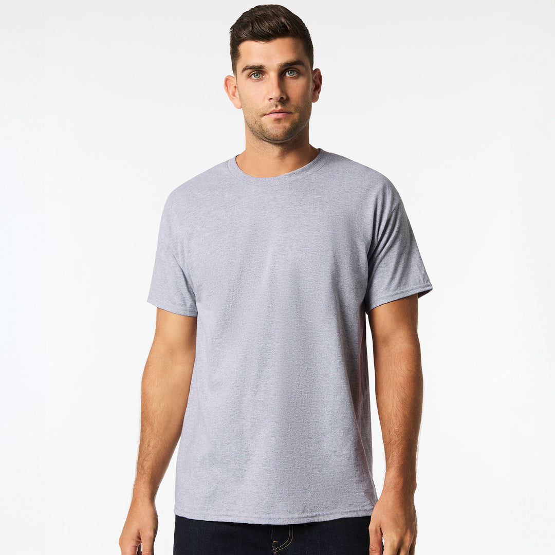 House of Uniforms The Ultra Cotton Tee | Adults Gildan Grey Marle