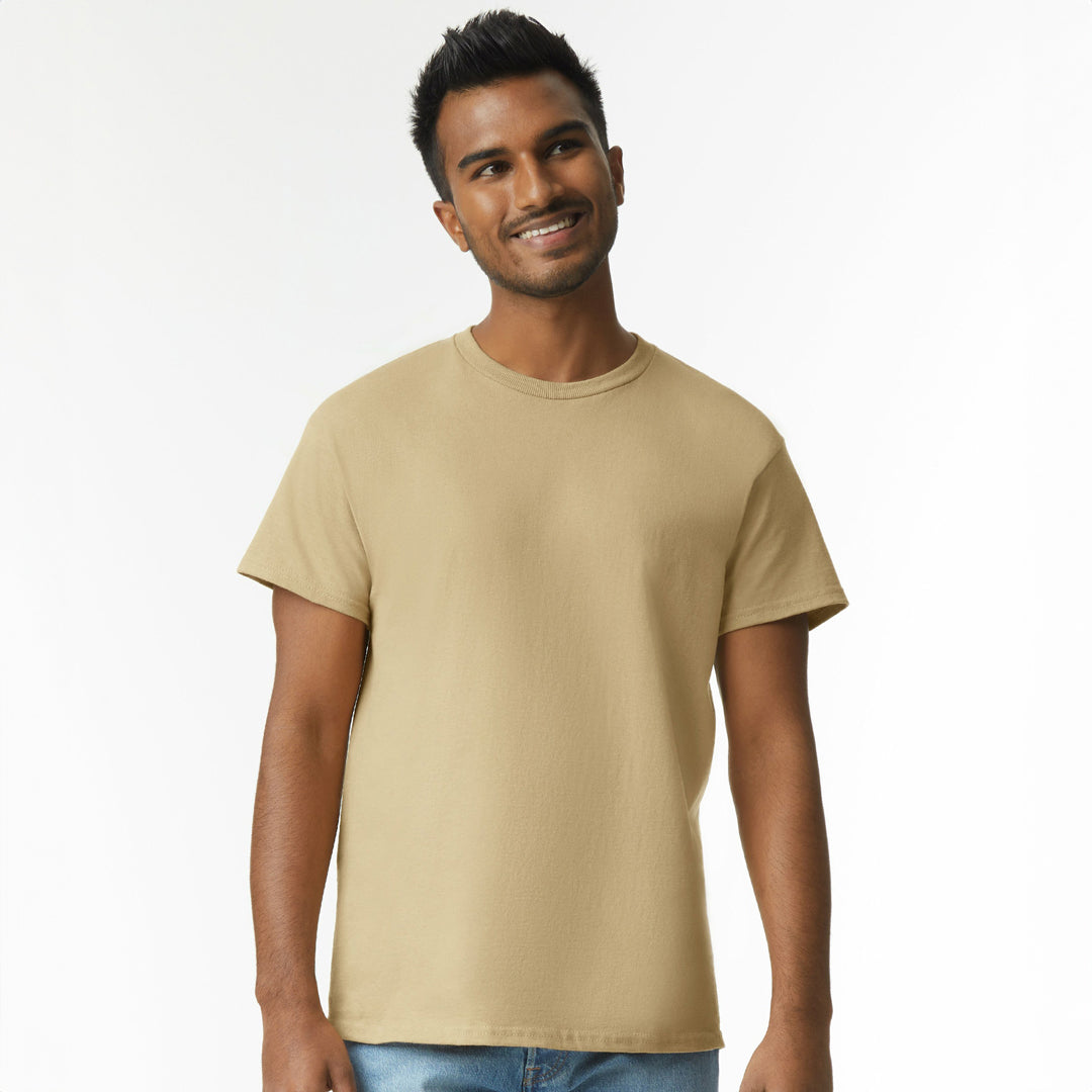 House of Uniforms The Ultra Cotton Tee | Adults Gildan Tan