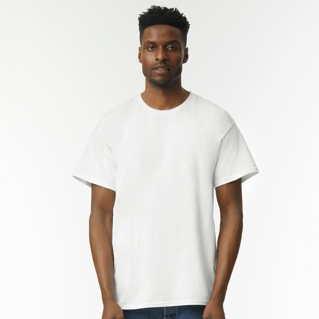 House of Uniforms The Ultra Cotton Tee | Adults Gildan White