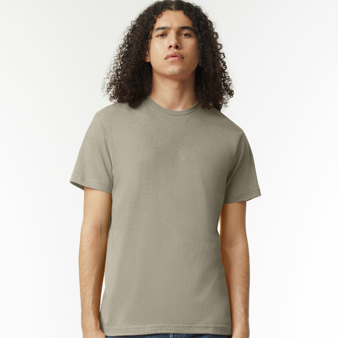 House of Uniforms The CVC Tee Shirt | Adults American Apparel Khaki