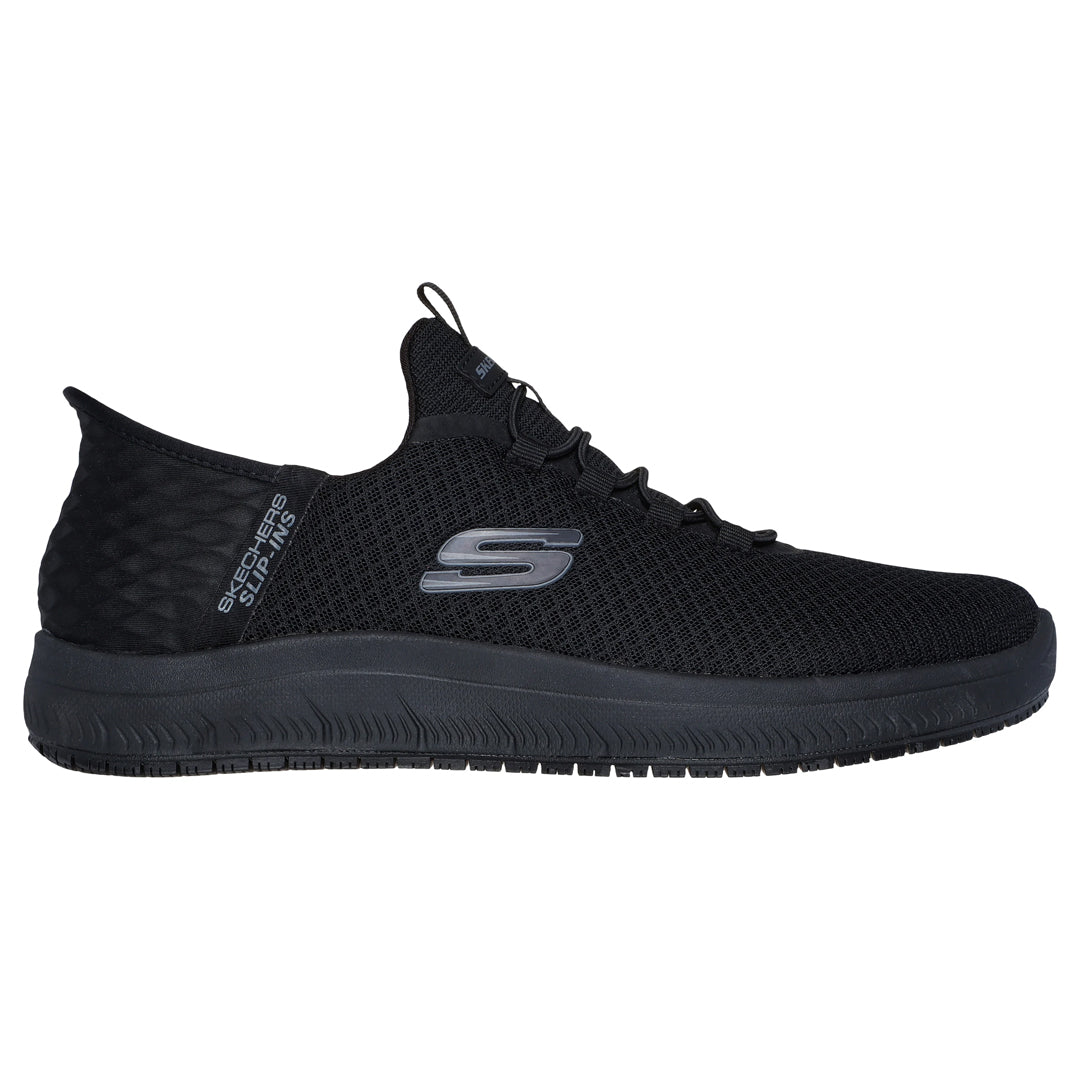 House of Uniforms The Summit Colsin Slip-ins Sneaker | Mens Skechers Footwear Black