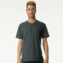 House of Uniforms The CVC Henley Tee Shirt | Adults American Apparel Charcoal