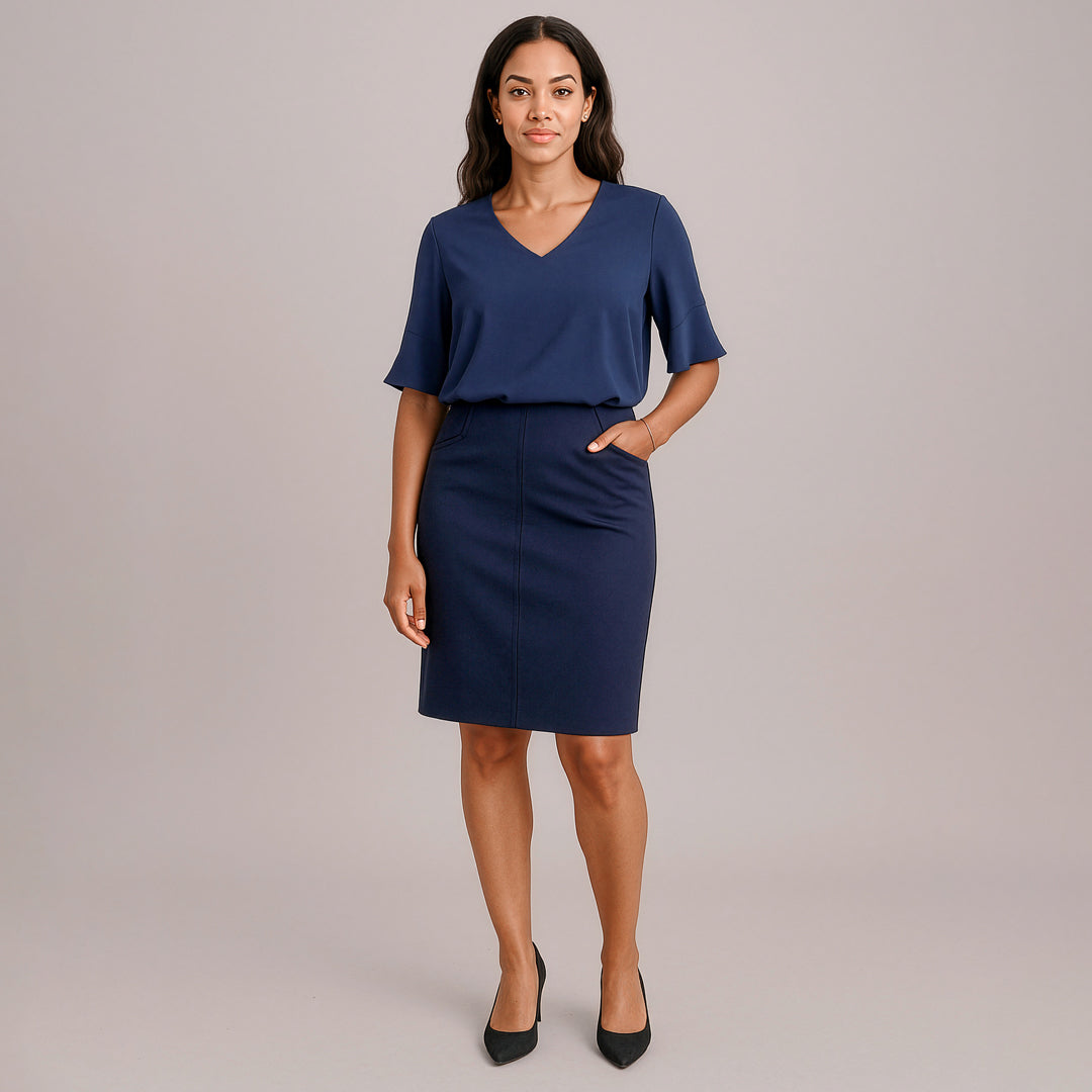 Biz Corporates The Siena Pencil Skirt | Ladies Skirts