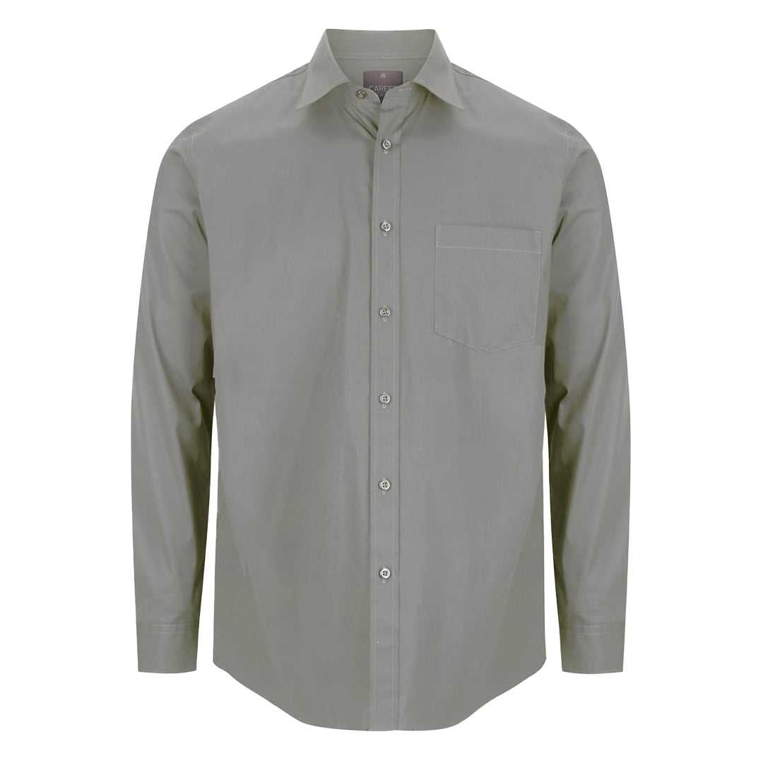 House of Uniforms The Classic Fit Olsen Shirt | Mens | Long Sleeve Gloweave Moss