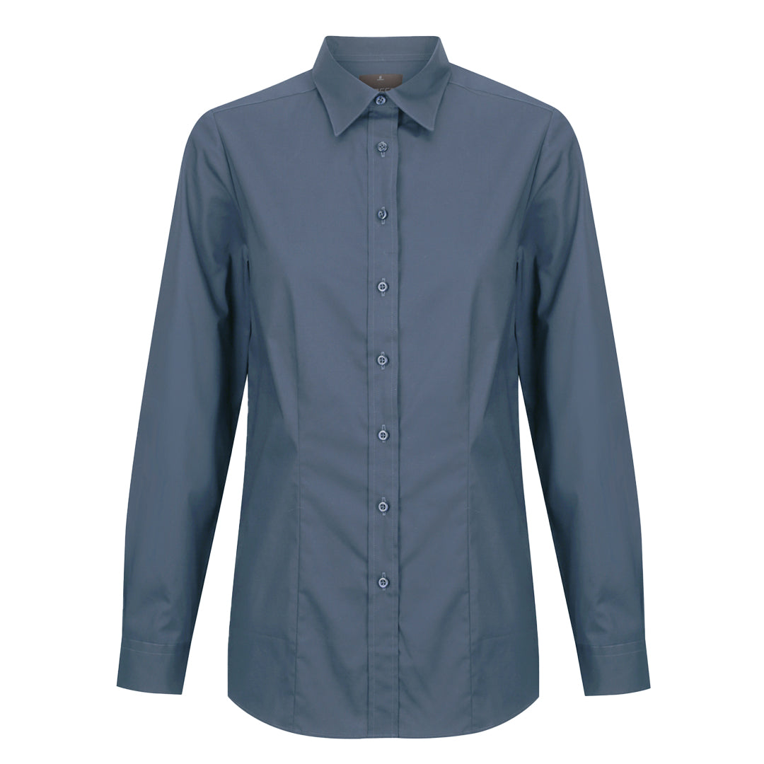 House of Uniforms The Olsen Shirt | Ladies | Long Sleeve Gloweave Denim