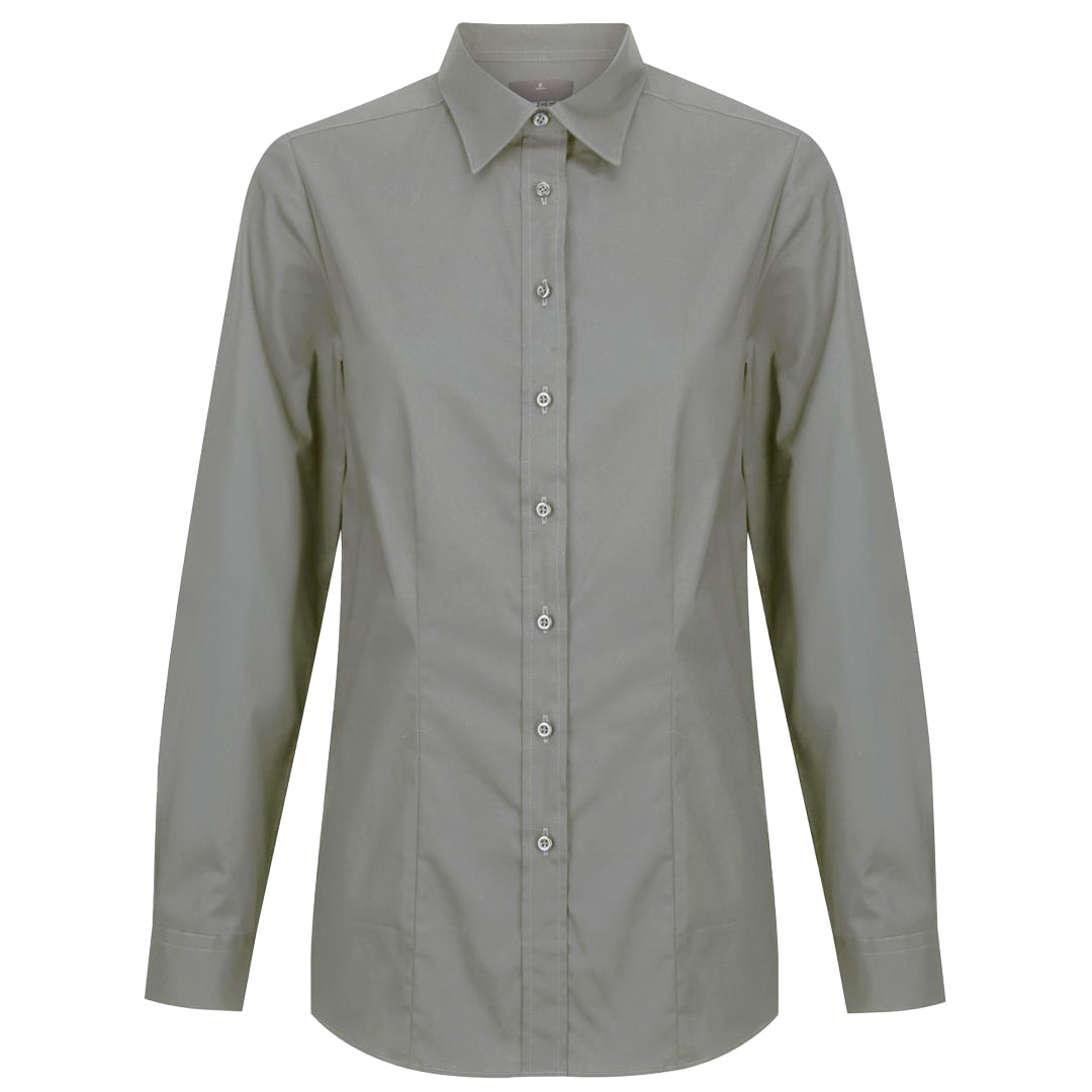 House of Uniforms The Olsen Shirt | Ladies | Long Sleeve Gloweave Moss