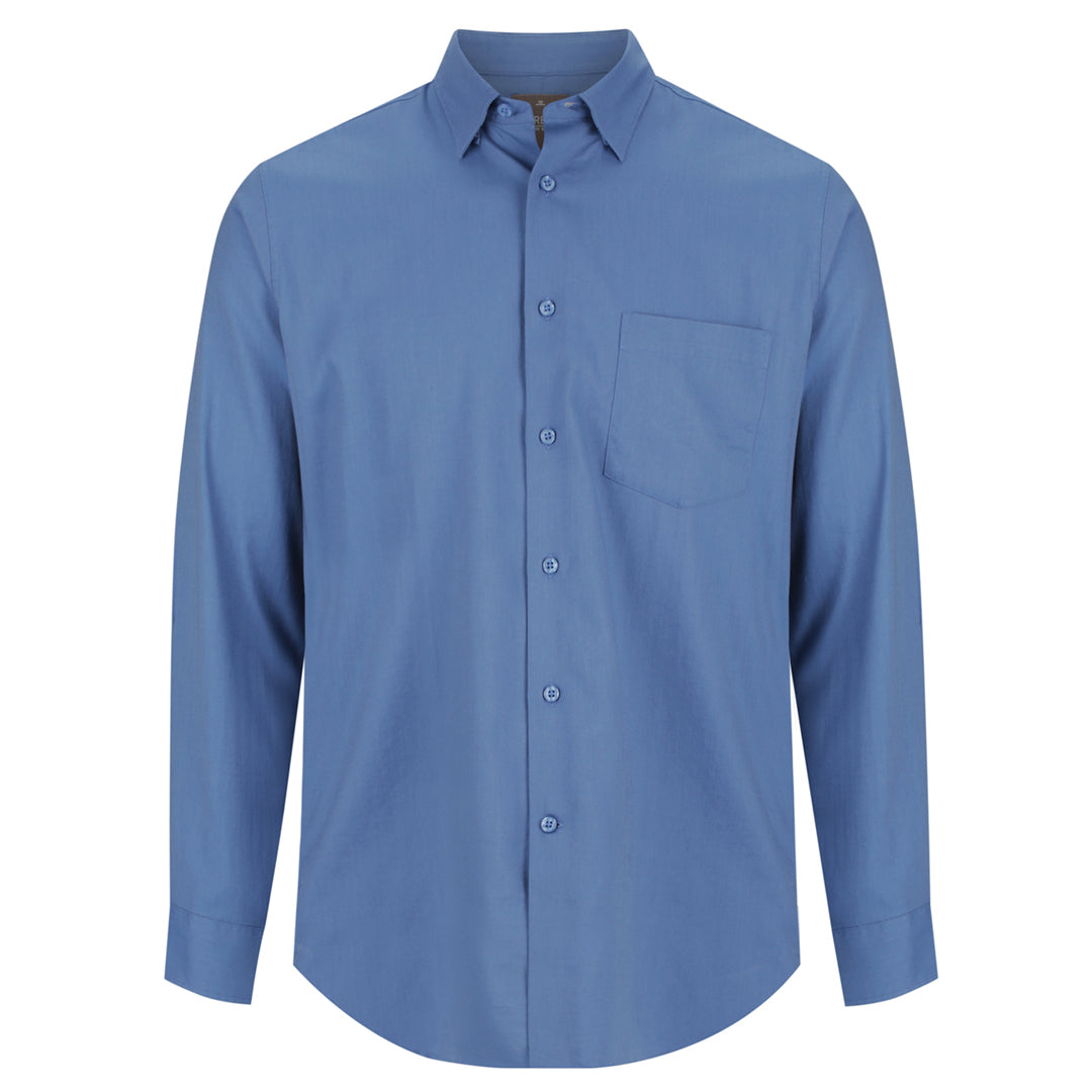 House of Uniforms The Mercer Ultra Soft Shirt | Mens Gloweave Sky Blue