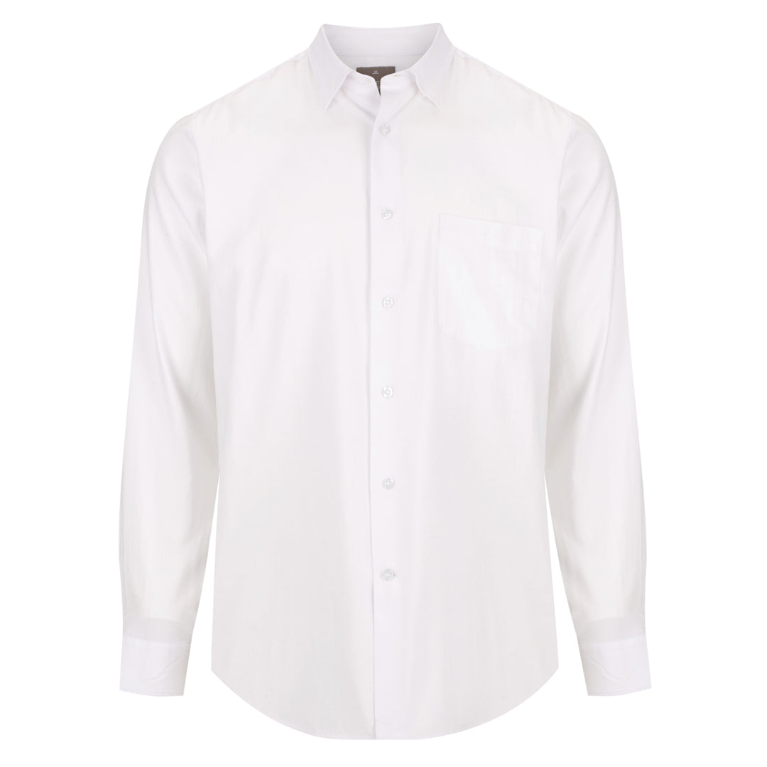 House of Uniforms The Mercer Ultra Soft Shirt | Mens Gloweave White
