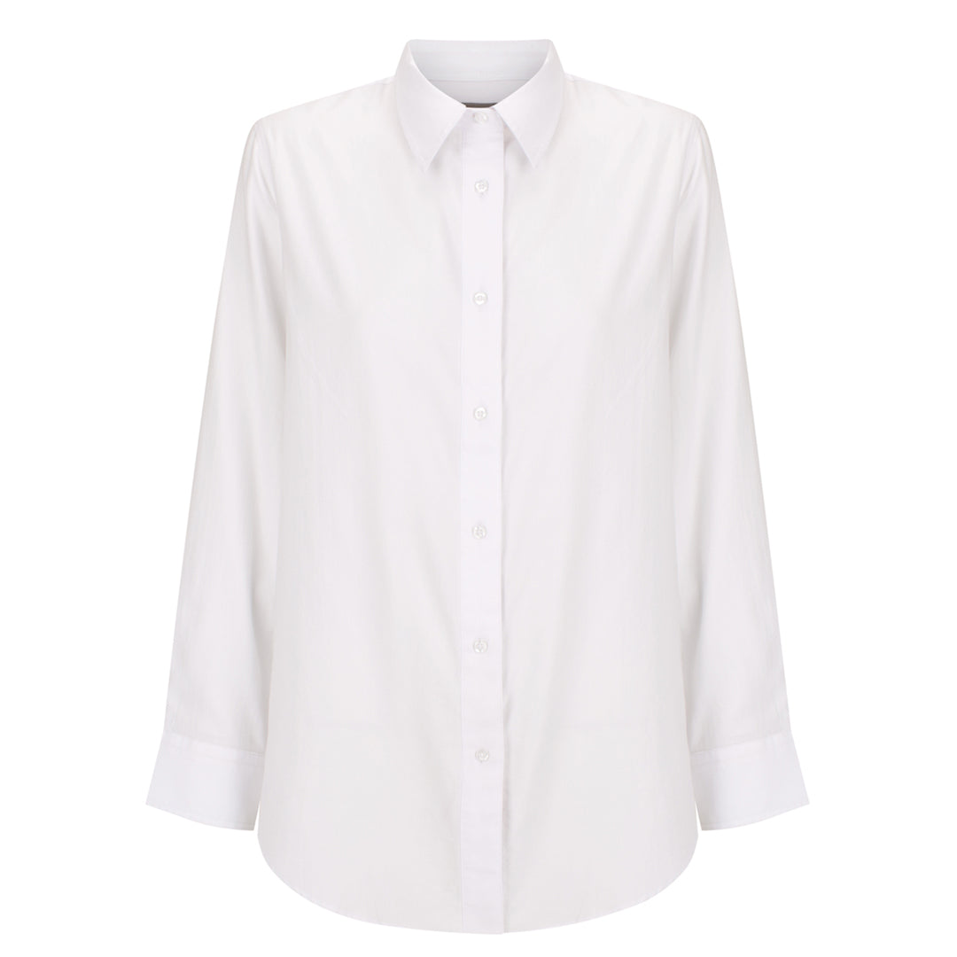 House of Uniforms The Mercer Ultra Soft Shirt | Ladies Gloweave White