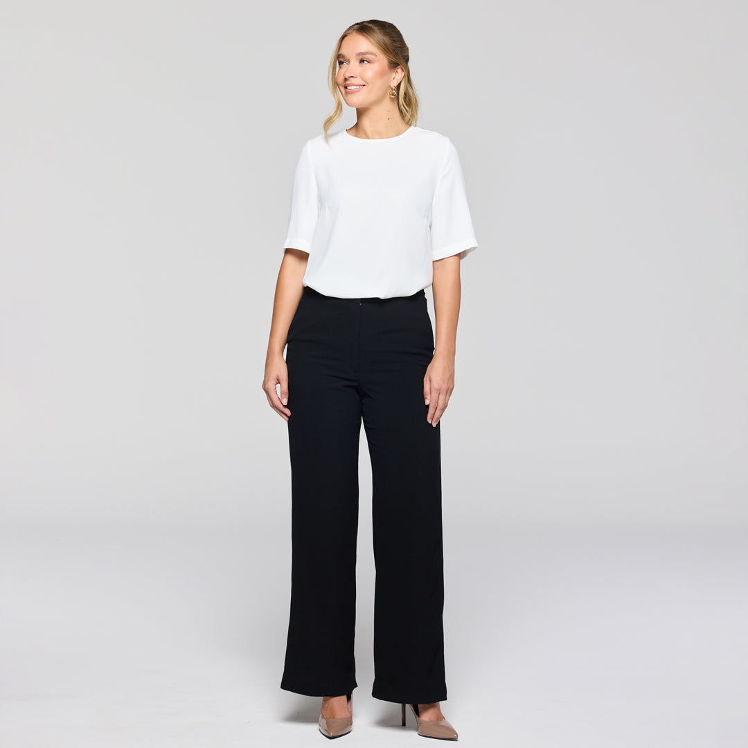 House of Uniforms The Laine Wide Leg Pant | Ladies Gloweave