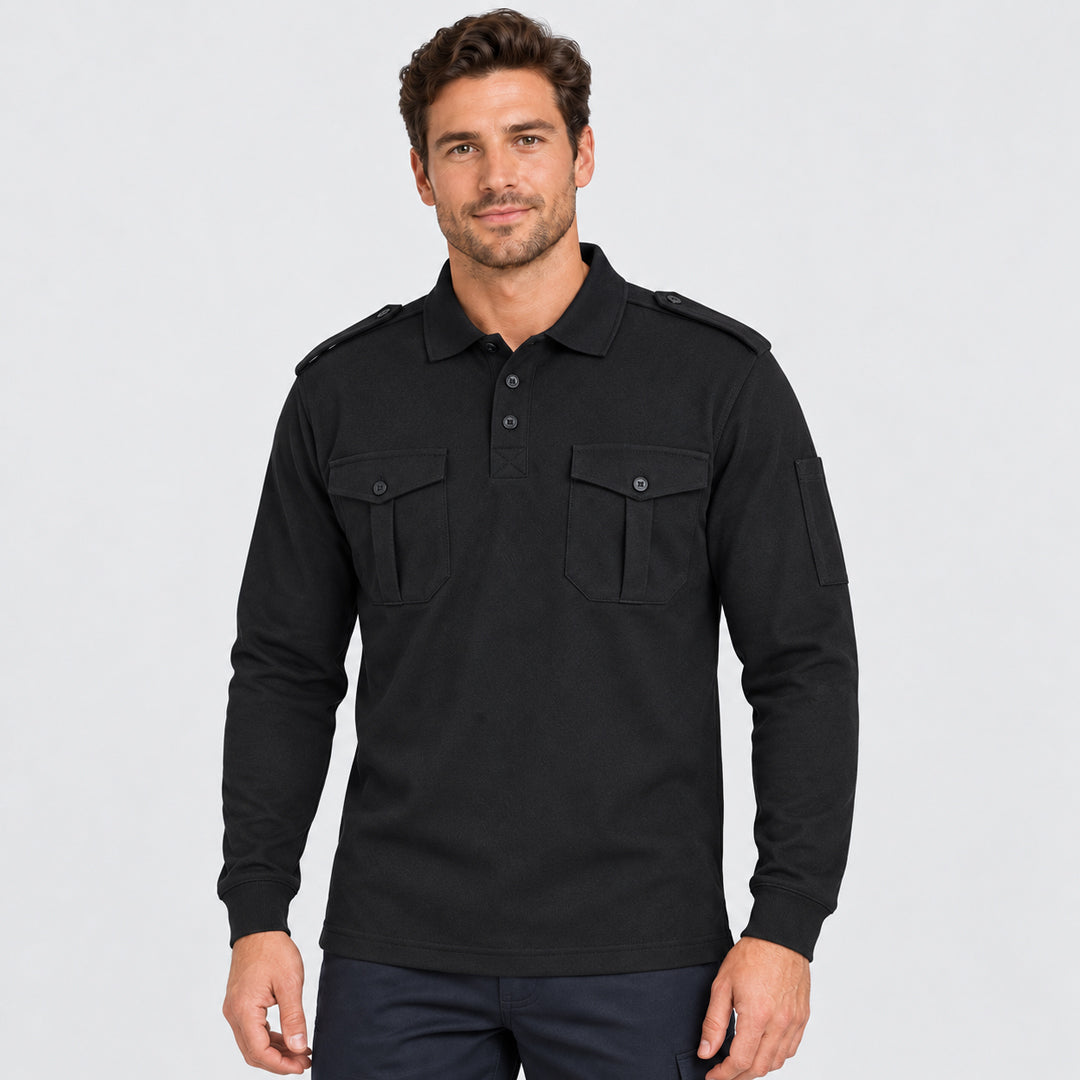 The Epaulette Polo | Long Sleeve