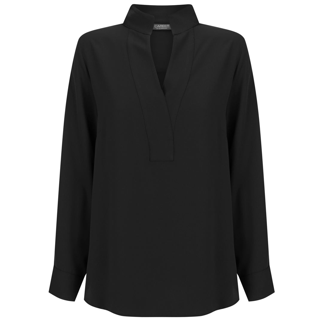 House of Uniforms The Asha Top | Ladies Gloweave Black