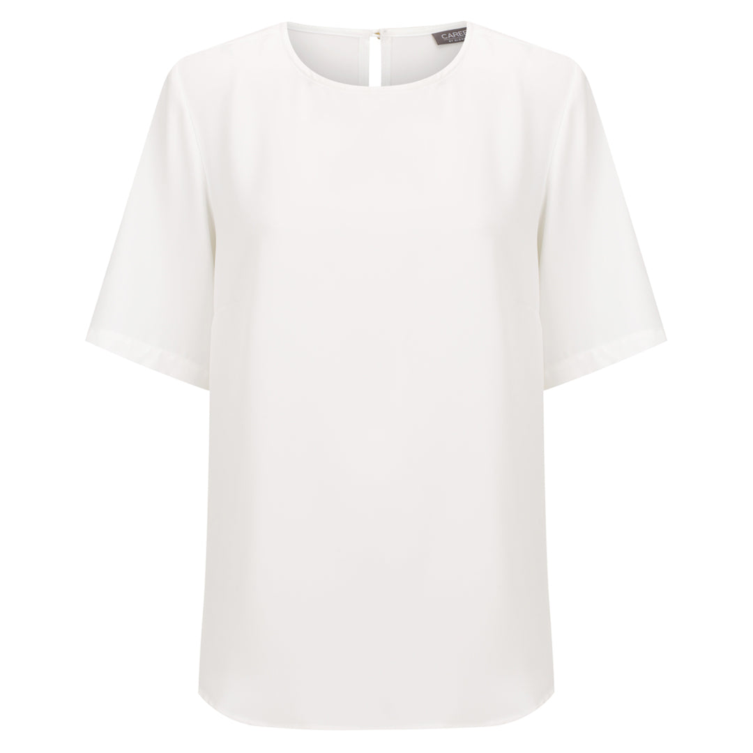 House of Uniforms The Perry Top | Ladies Gloweave White