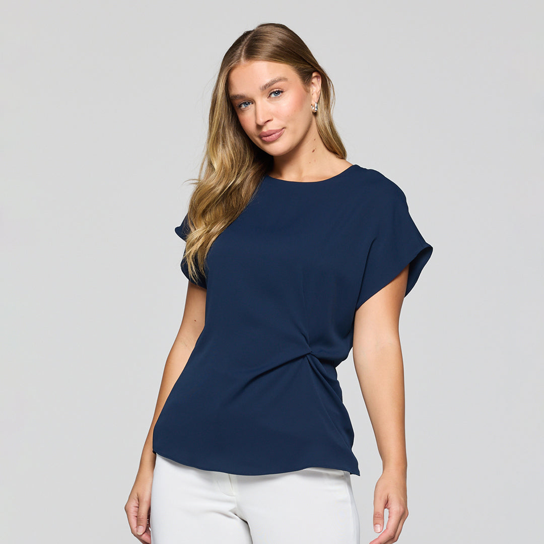 House of Uniforms The Ascot Twist Front Top | Ladies Gloweave