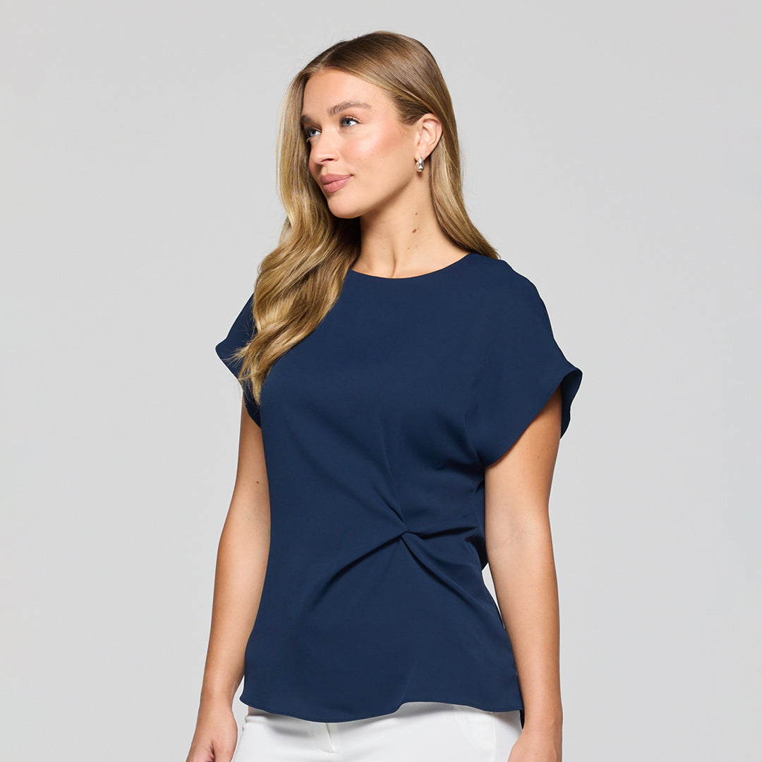 House of Uniforms The Ascot Twist Front Top | Ladies Gloweave