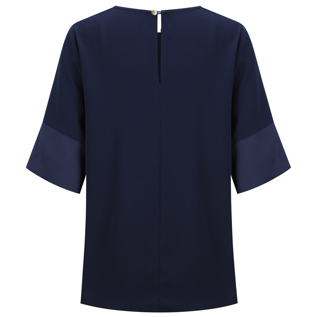 House of Uniforms The Celine Contrast Sleeve Top | Ladies Gloweave