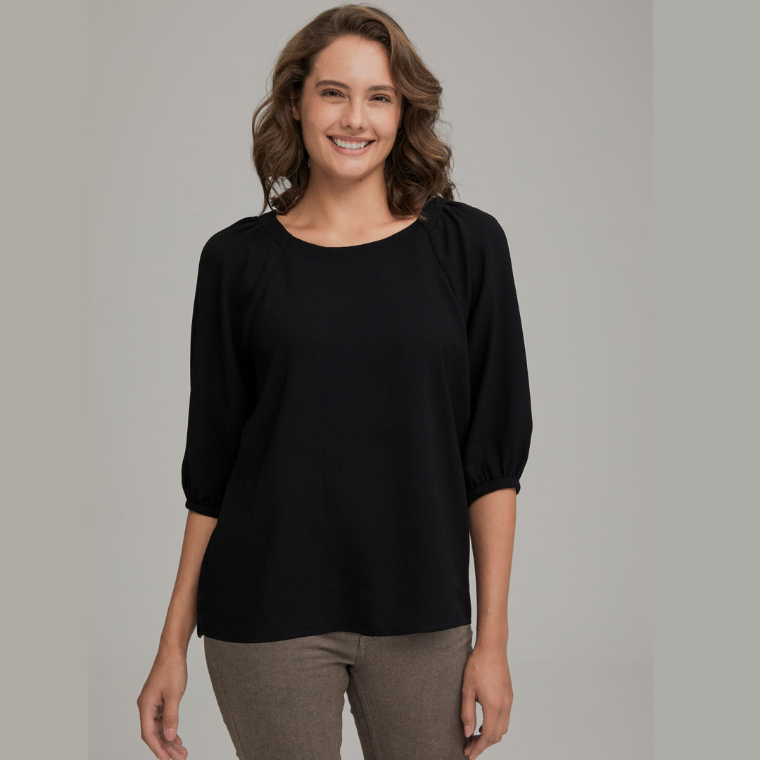 House of Uniforms The Marilyn Blouse | Ladies City Collection Black