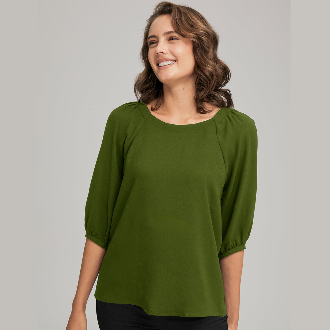 House of Uniforms The Marilyn Blouse | Ladies City Collection Kelly Green