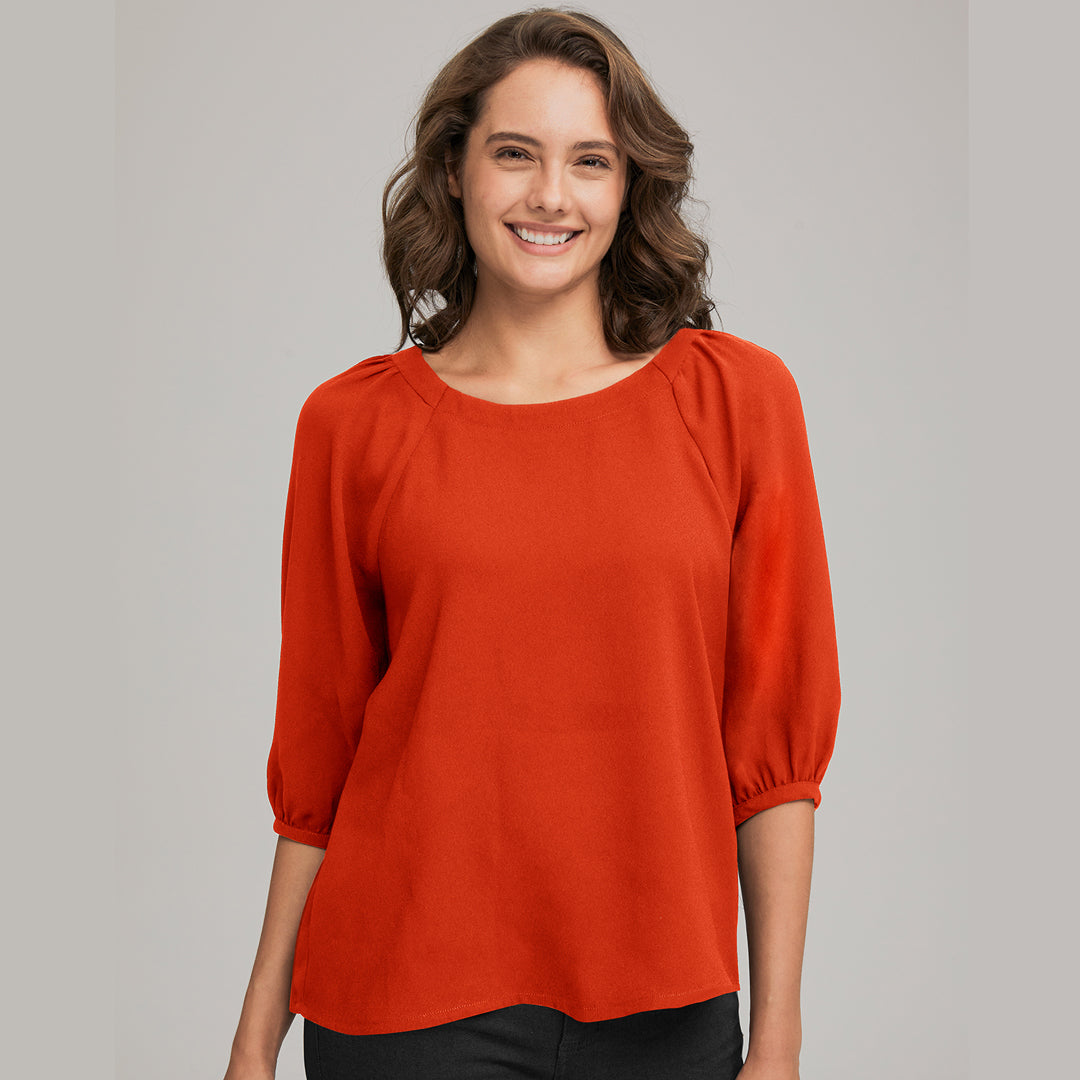 House of Uniforms The Marilyn Blouse | Ladies City Collection Tangerine