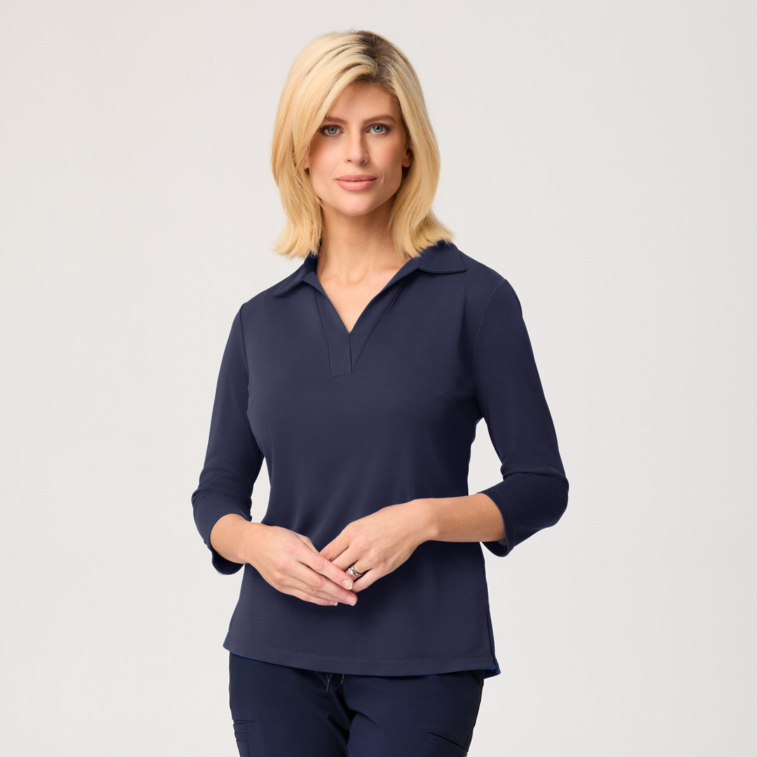 House of Uniforms The Ella Knit Top | Ladies | 3/4 Sleeve City Collection 