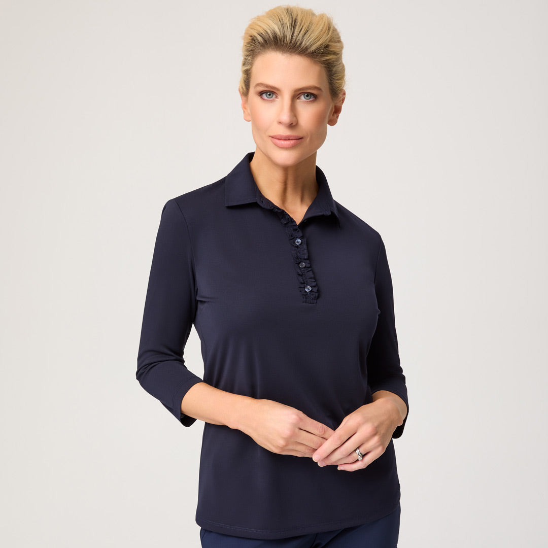 House of Uniforms The Bella Knit Top | Ladies | 3/4 Sleeve City Collection 