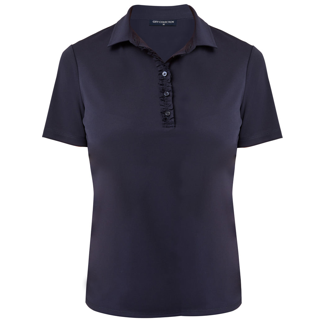 House of Uniforms The Bella Knit Top | Ladies | Short Sleeve City Collection Navy