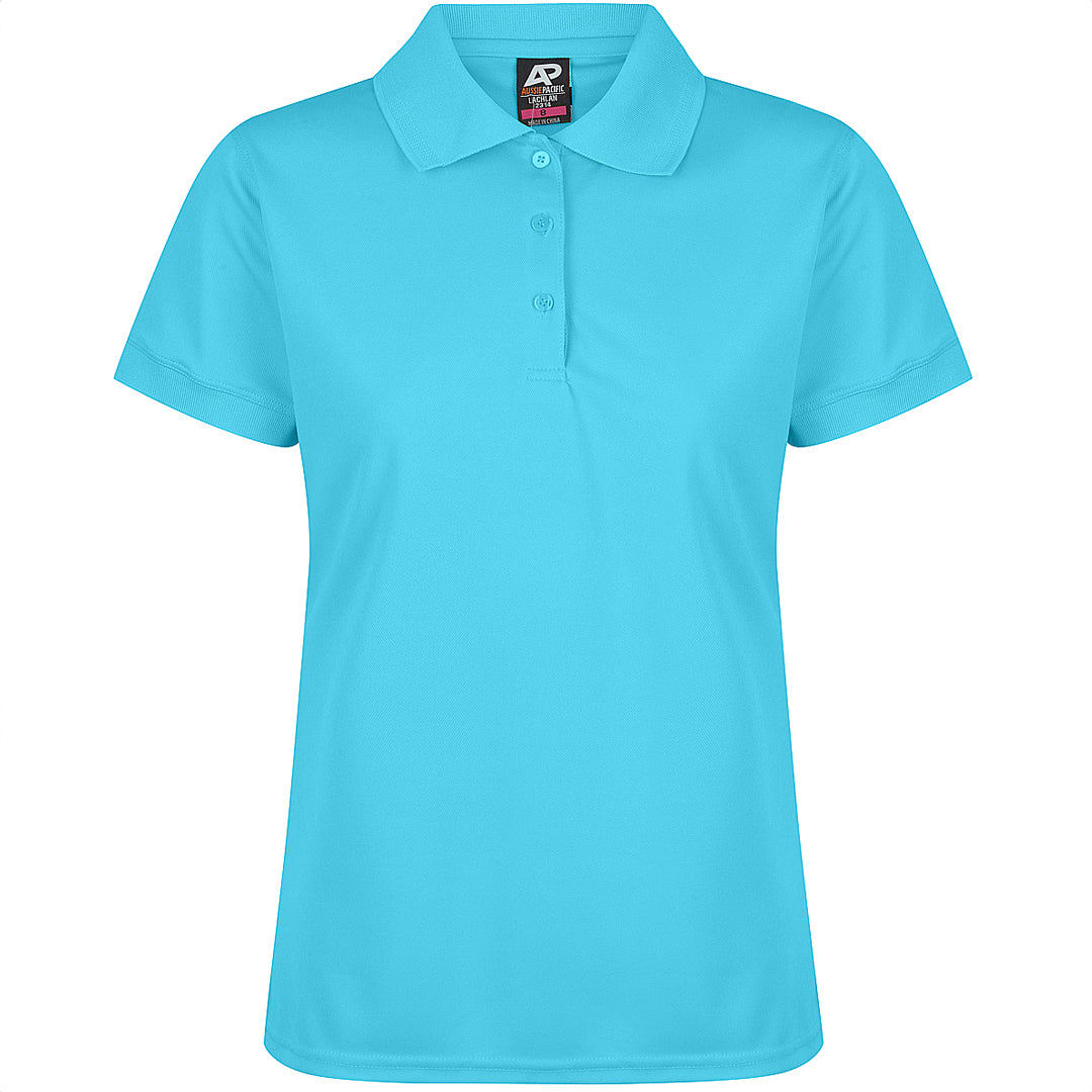 House of Uniforms The Lachlan Polo | Ladies | Short Sleeve Aussie Pacific Cyan