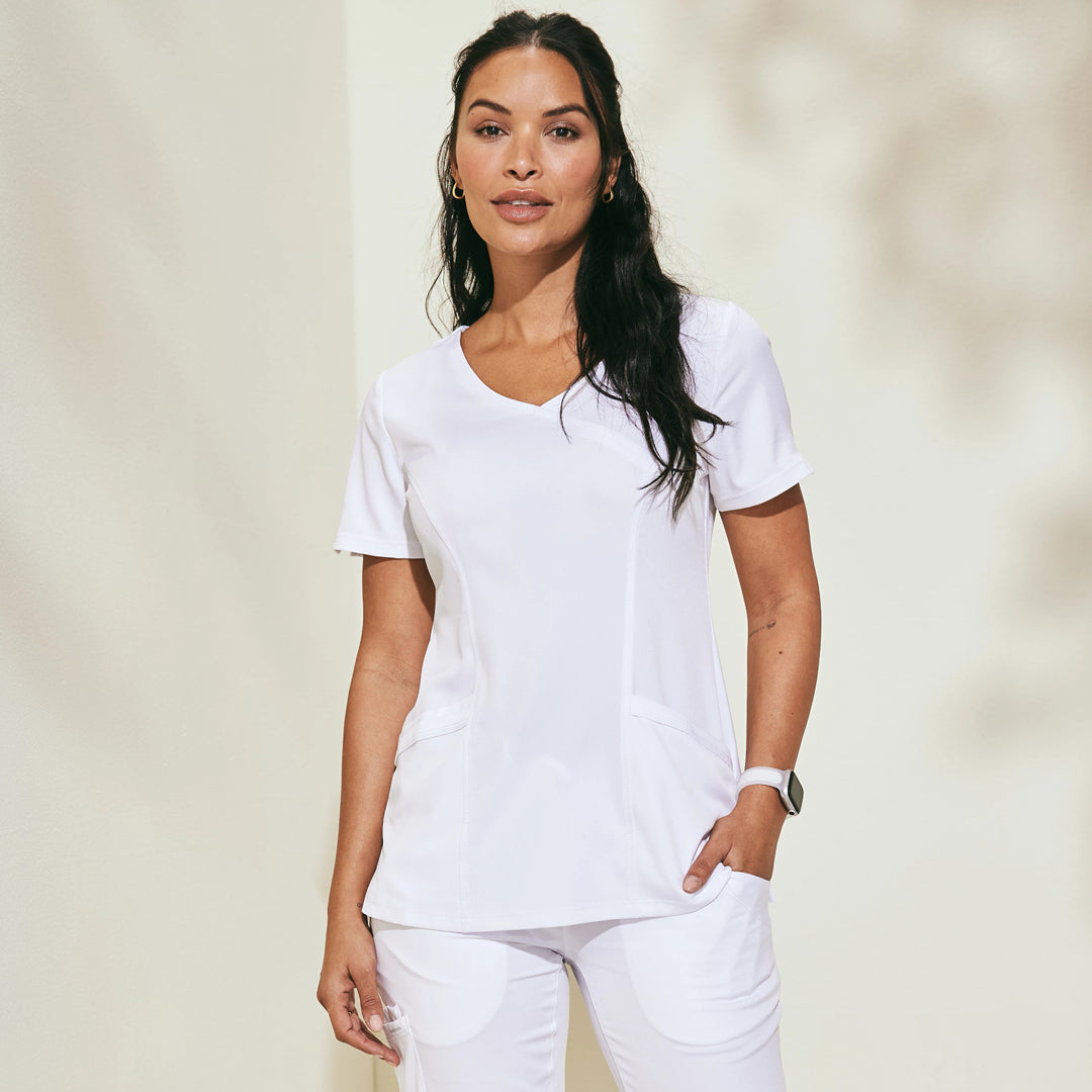 House of Uniforms The Madison Scrub Top | Ladies Healing Hands