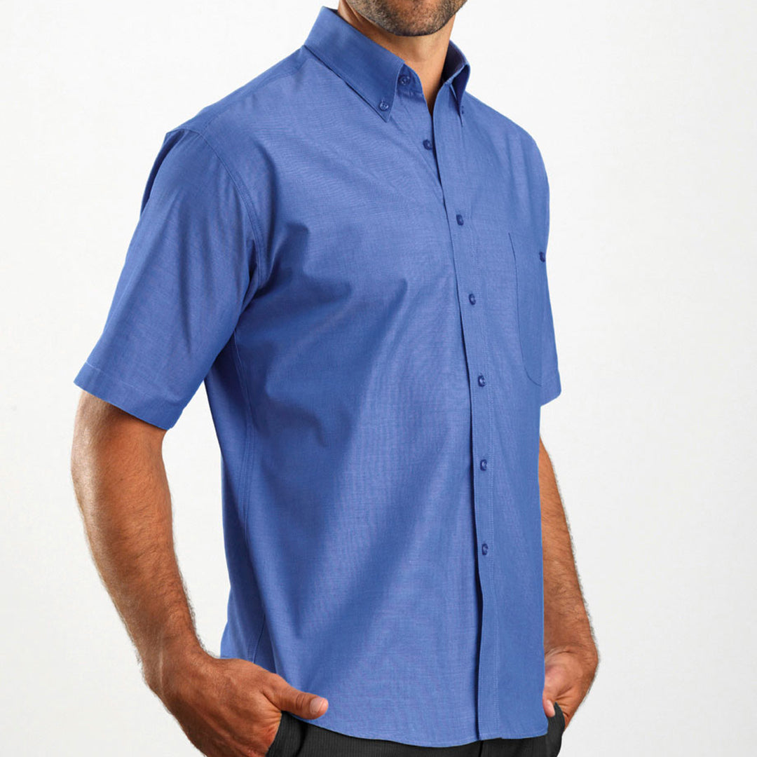House of Uniforms The Rome Shirt | Mens | Short and Long Sleeve John Kevin Indigo