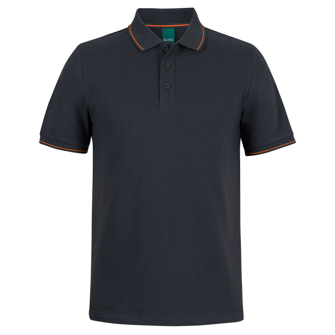 Jbs Wear The C of C Classic Polo | Short Sleeve | Adults Black/Orange Shirts & Tops