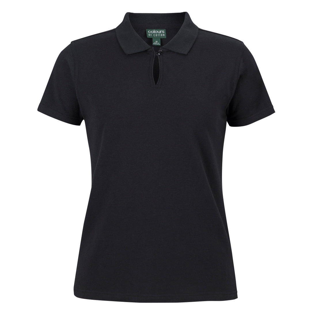 Jbs Wear The C of C Stretch Polo | Short Sleeve | Ladies Black Shirts & Tops