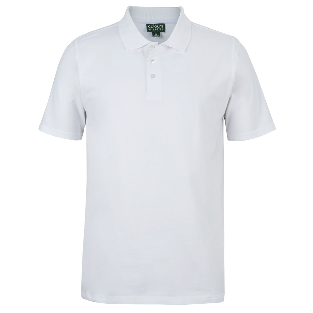 Jbs Wear The C of C Stretch Polo | Short Sleeve | Adults White Shirts & Tops