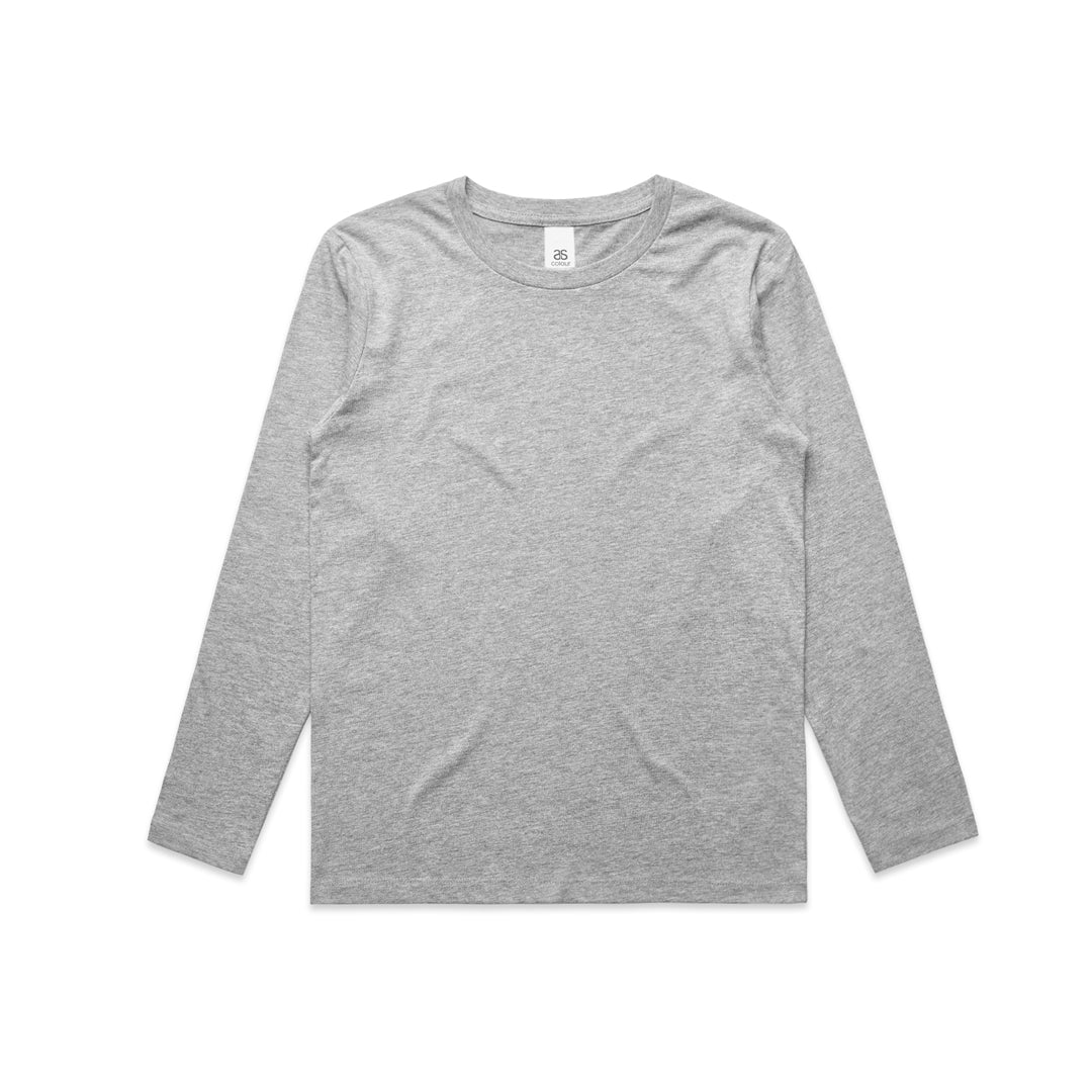 House of Uniforms The Kids Staple Tee | Long Sleeve AS Colour Grey Marle