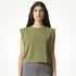 House of Uniforms The Garment Dyed Sleeveless Tee | Ladies American Apparel Army