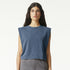 House of Uniforms The Garment Dyed Sleeveless Tee | Ladies American Apparel Navy