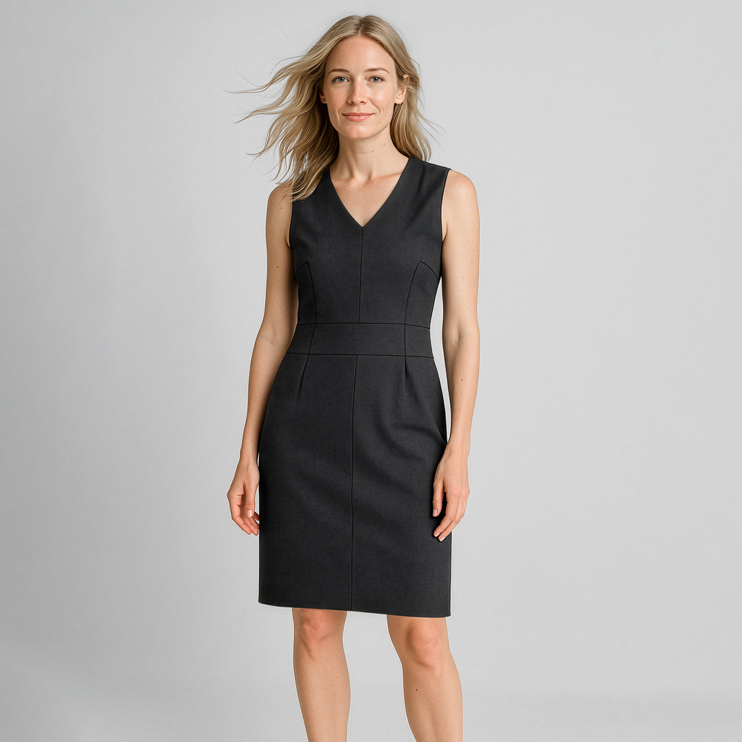 The Cool Wool Dress | V Neck | Sleeveless