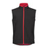 House of Uniforms The Contrast Softshell Vest | Mens Jbs Wear Black/Red