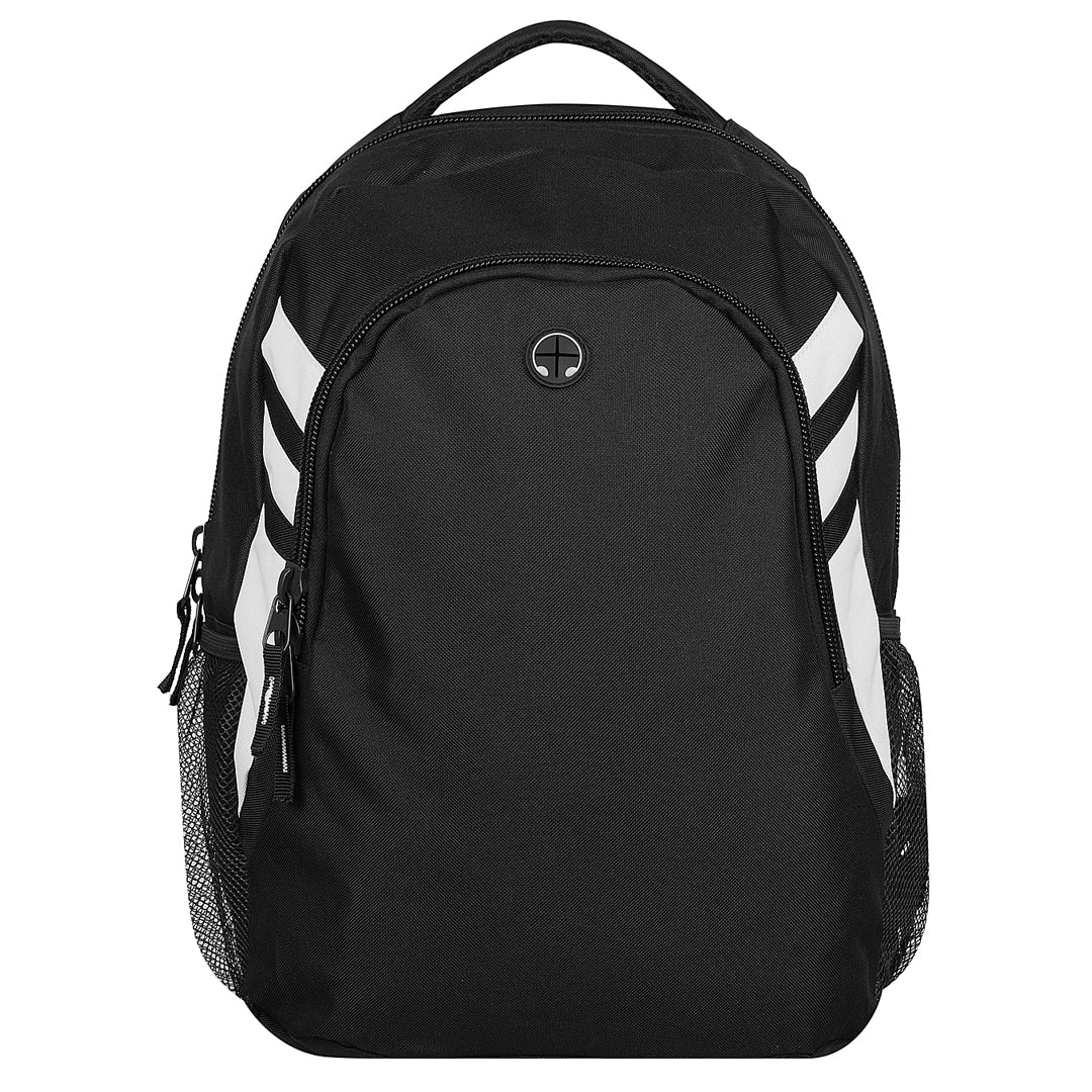 House of Uniforms The Tasman Backpack Aussie Pacific Black/White