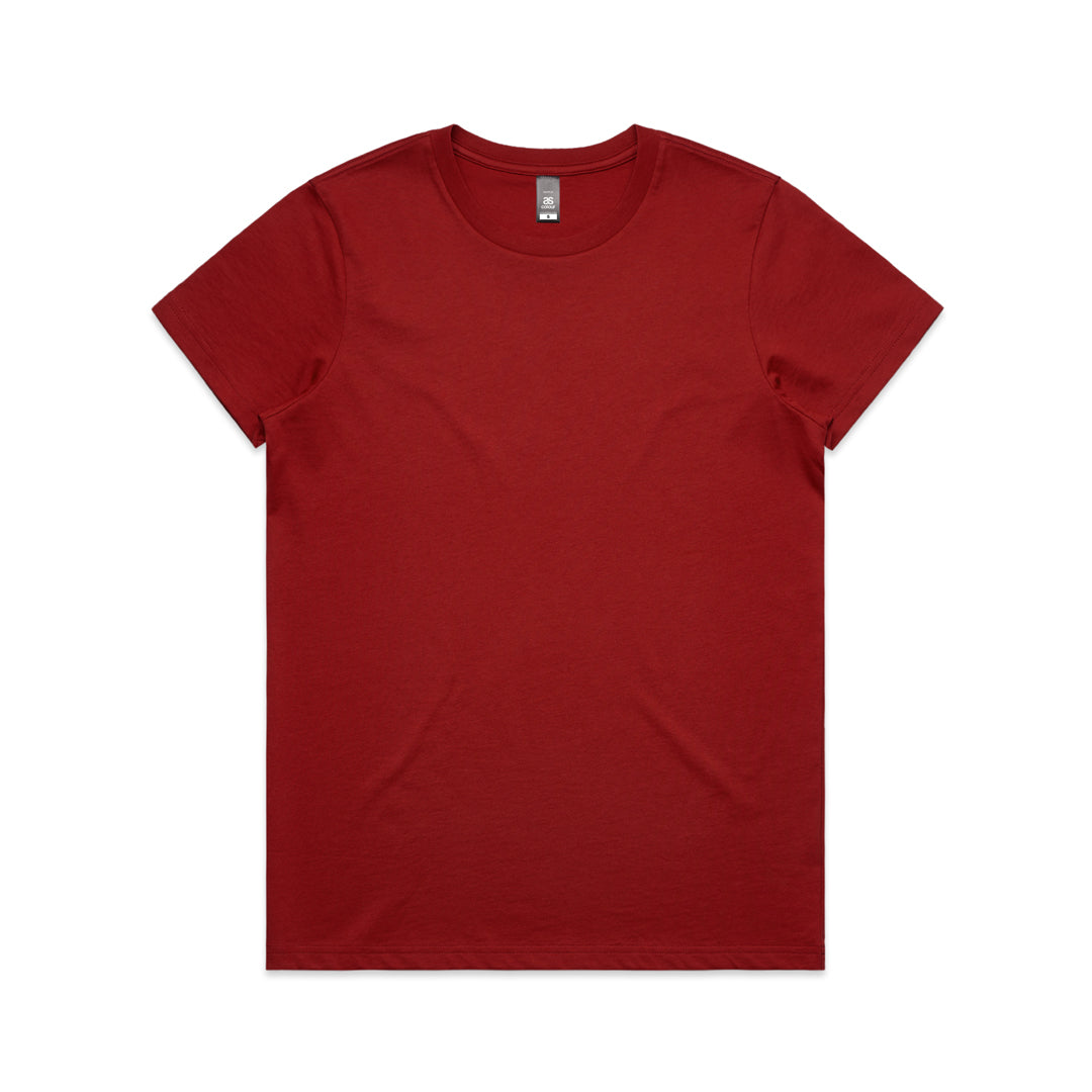 House of Uniforms The Maple Tee | Ladies | Short Sleeve AS Colour Cardinal