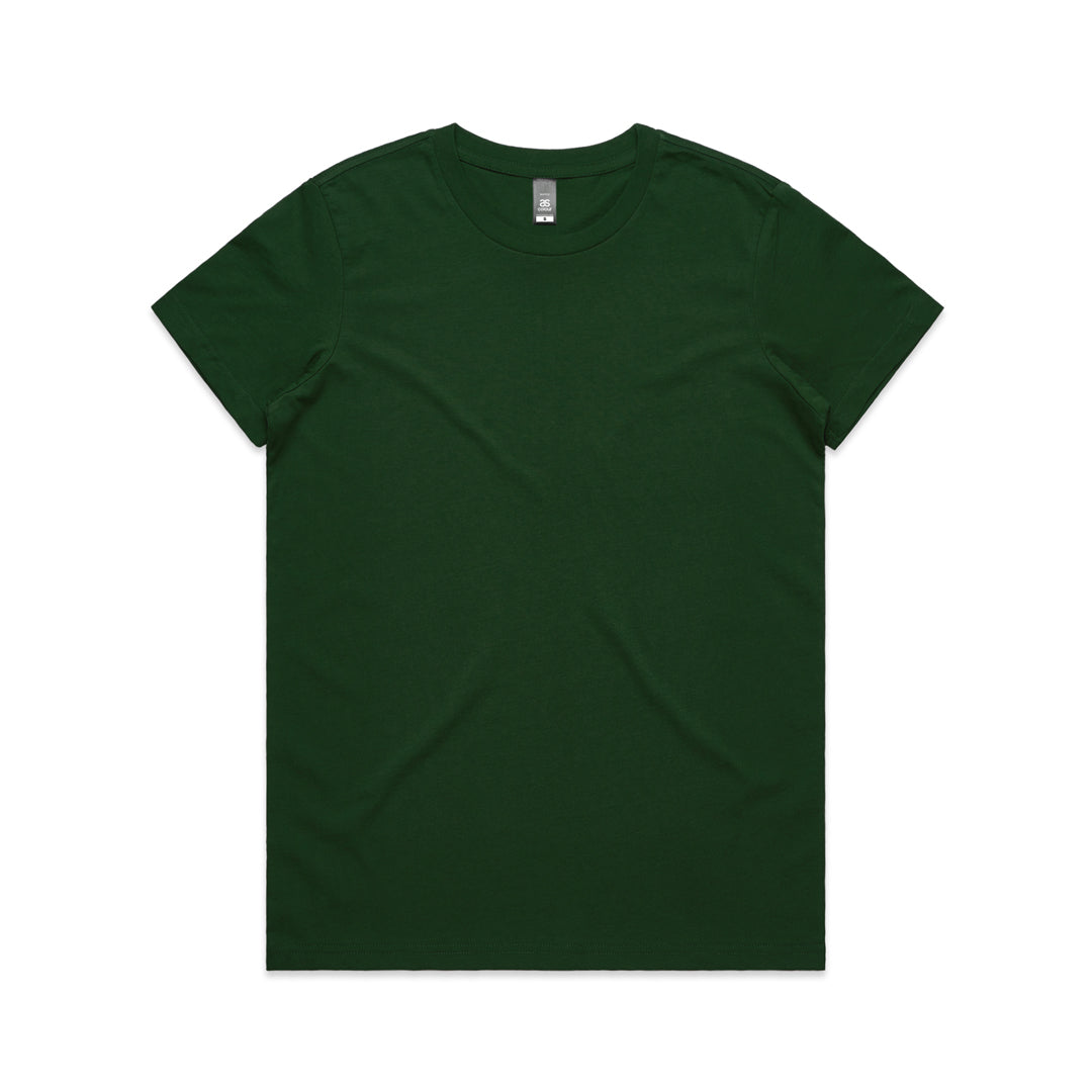 House of Uniforms The Maple Tee | Ladies | Short Sleeve AS Colour Forest Green