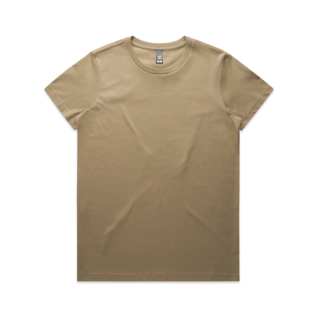 House of Uniforms The Maple Tee | Ladies | Short Sleeve AS Colour Sand-as