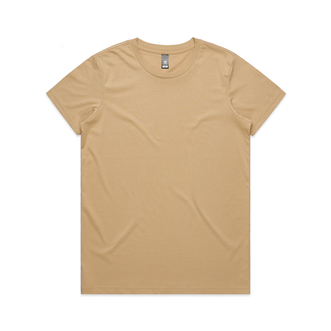 House of Uniforms The Maple Tee | Ladies | Short Sleeve AS Colour Tan-as