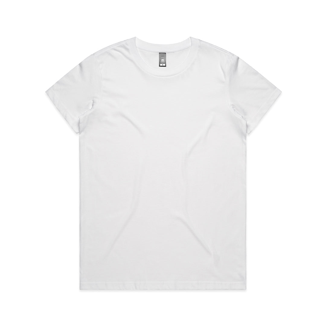 House of Uniforms The Maple Tee | Ladies | Short Sleeve AS Colour White