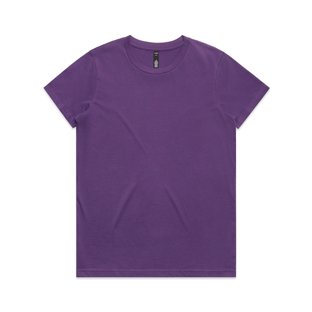 House of Uniforms The Maple Tee | Ladies | Short Sleeve AS Colour Purple