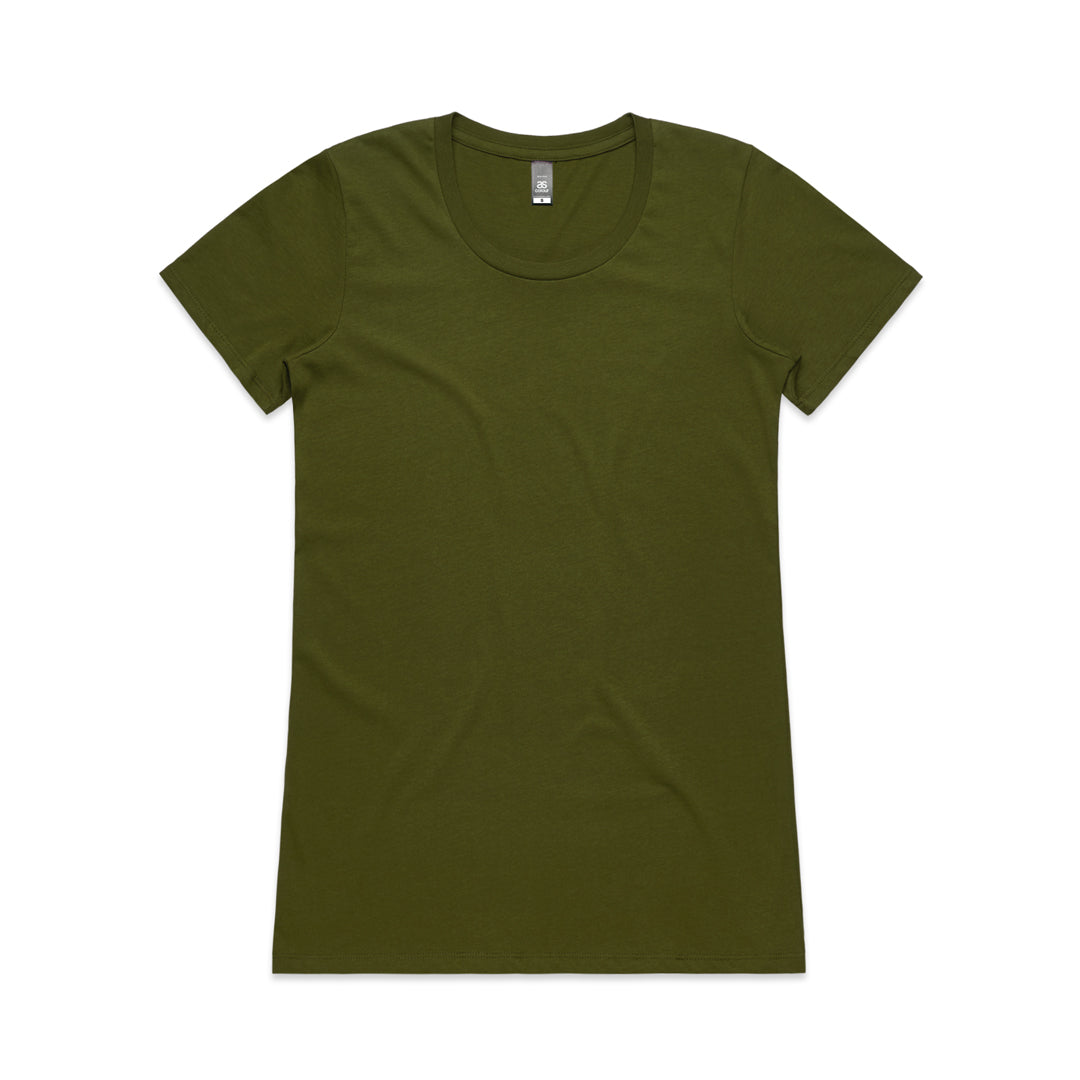 House of Uniforms The Wafer Tee | Ladies AS Colour Fern Green