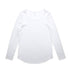 House of Uniforms The Mali Long Sleeve Tee | Ladies AS Colour White