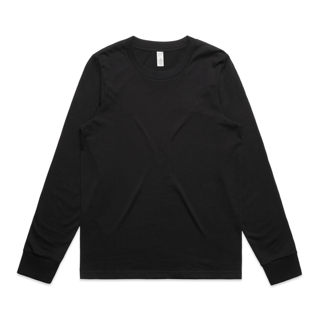 House of Uniforms The Maple Tee | Ladies | Long Sleeve AS Colour Black