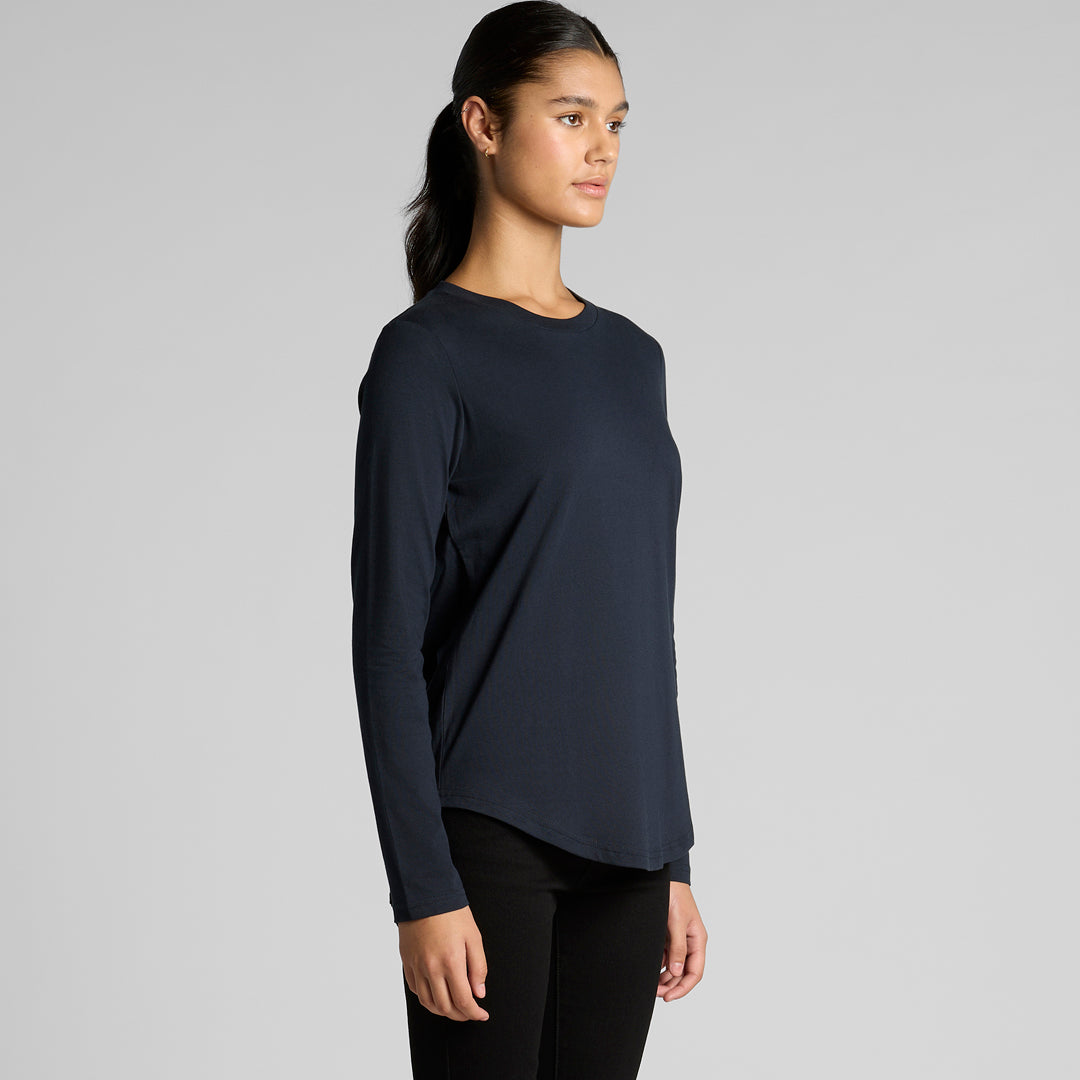 House of Uniforms The Maple Curve Tee | Ladies | Long Sleeve AS Colour 